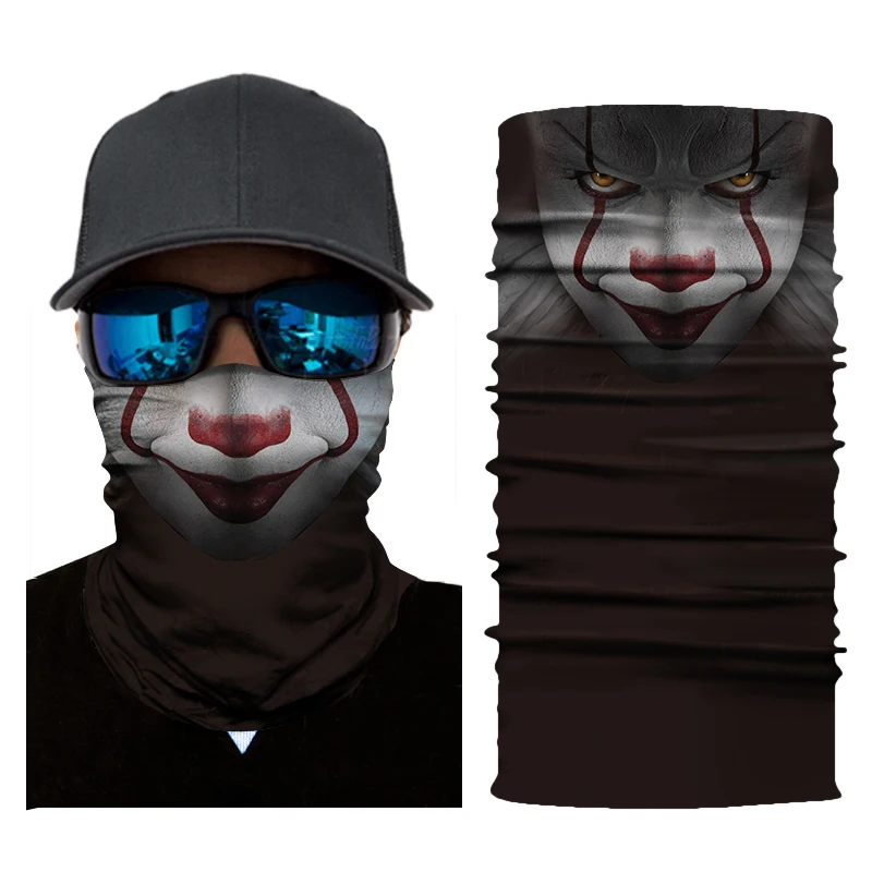 Шарф для езды на мотоцикле и велосипеде Stephen King's Pennywise маска-бандана повязка