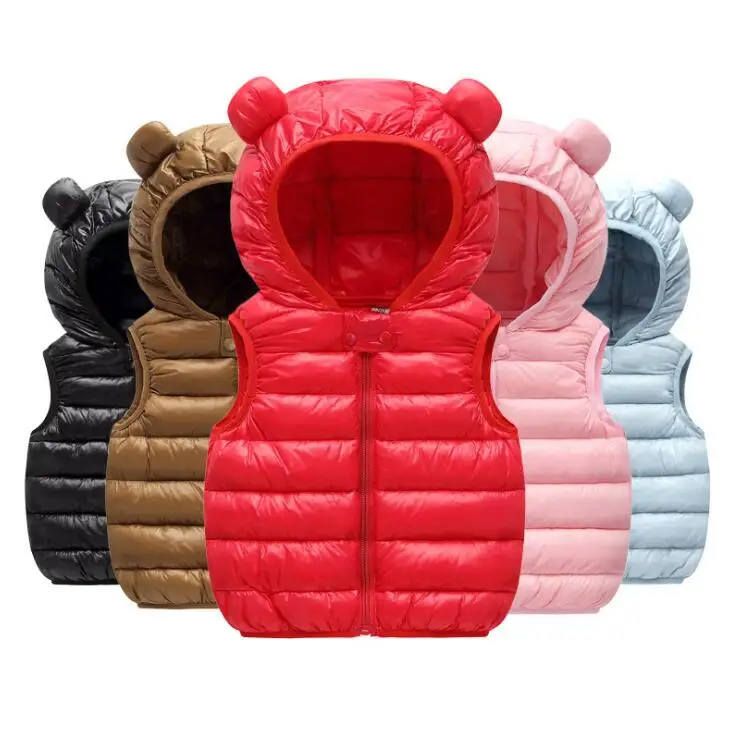 1-5 yrs 2019 new baby boy and girls winter hooded jacket coat+vest+trousers Waterproof snow warm suit children clothing | Детская одежда