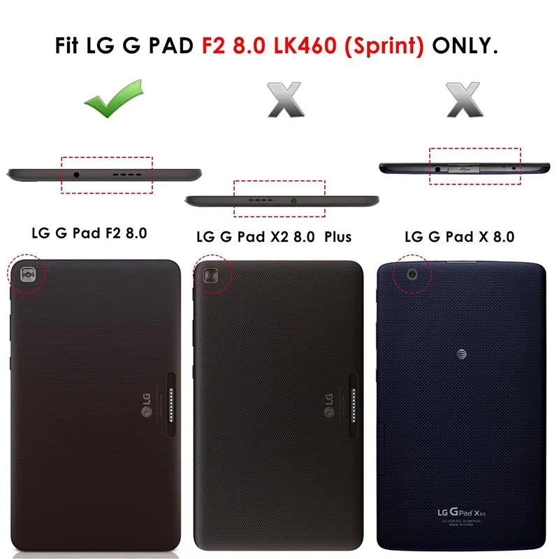 CucKooDo Тонкий чехол с подставкой Жесткий Чехол защитный для LG G Pad F2 8 0 Sprint Model LK460