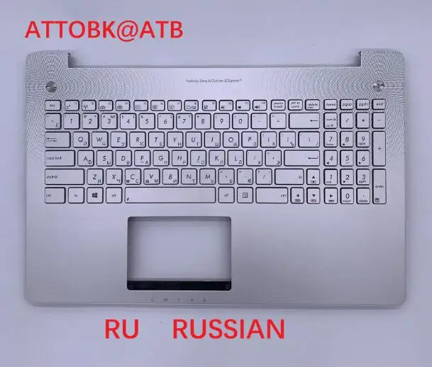 Русский стандарт подлокотник для ноутбука клавиатура для ASUS R552JV R552J N550JV N550JK N550LF Q550 Q550LF G550J G550JK с подсветкой - Color: White
