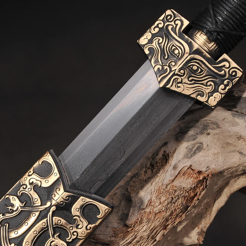 H-качество полностью ручной работы китайский дамасский меч в сложенном виде
