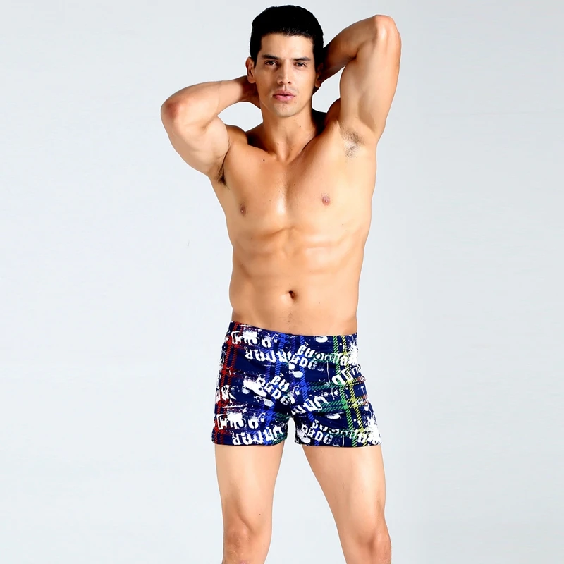 Swimmart любимых мужчин 2017 старинные гравюры резинкой и завязками плавательные