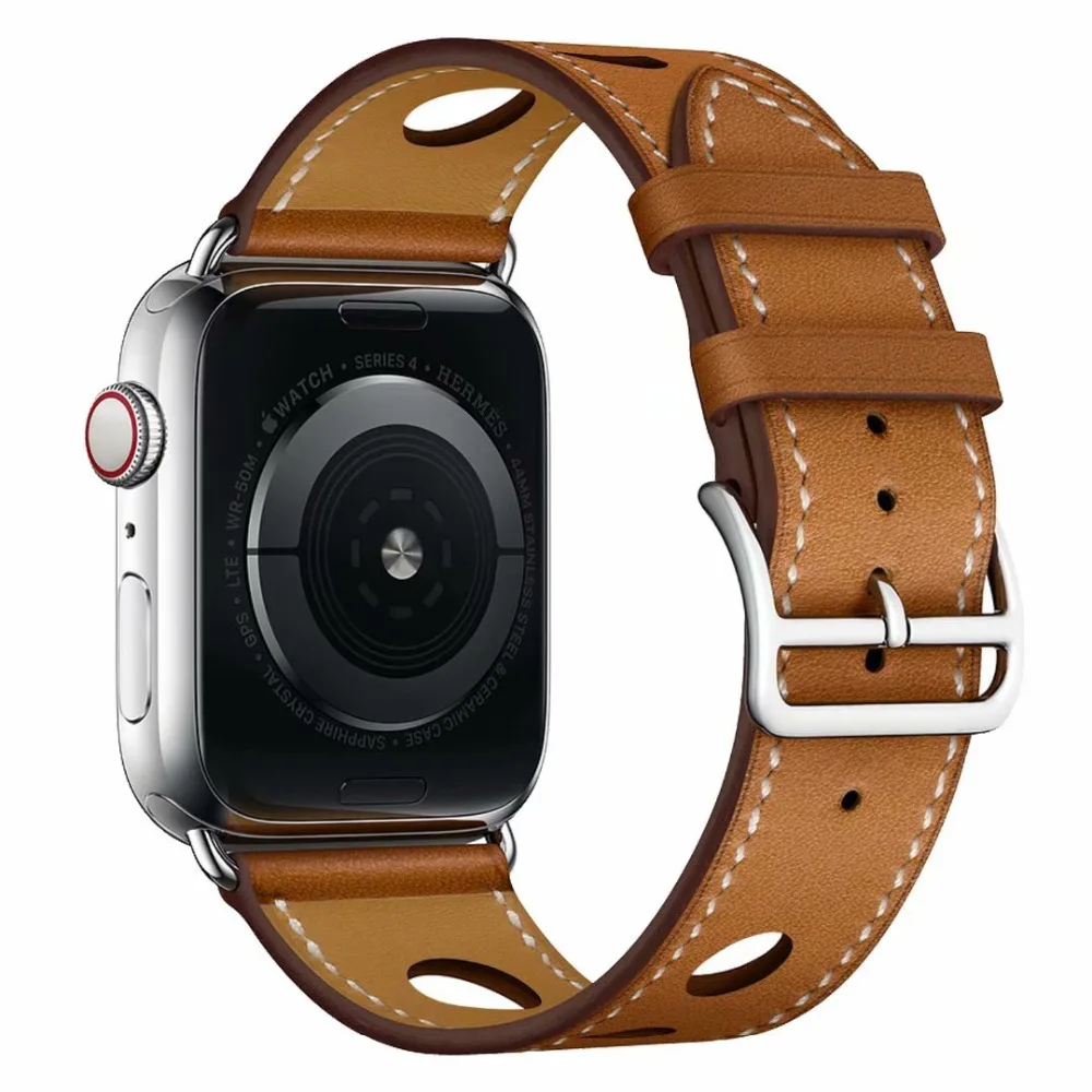 Ремешок для часов ремешок из натуральной кожи Apple Watch Series 1 2 3 4 38 мм 42 40 44 мм|Ремешки