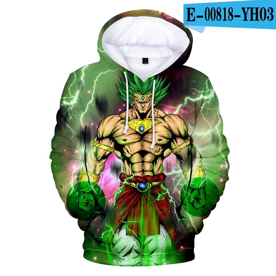 3D аниме-Толстовка Dragon Ball Z толстовки с капюшоном и карманами Полерон Hombre уличная Sudadera Dragon Ball негабаритный Толстовка пальто для мальчиков - Цвет: 005