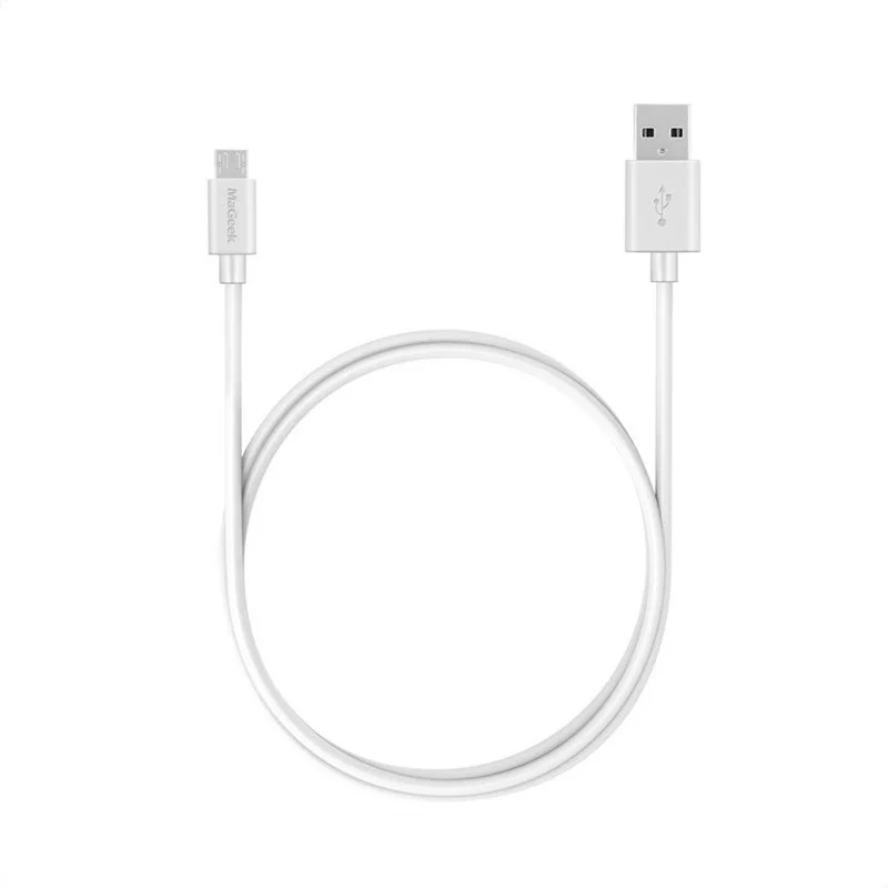 Белый MaGeek Micro USB кабель 1,0 m/3.3ft Быстрая зарядка мобильного телефона Android кабели samsung Galaxy S7 S6 LG huawei Xiaomi - Цвет: Белый