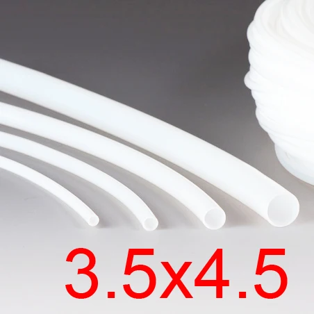 Трубка 3 5 мм ID 4 OD 5x4 PTFE шланг polytef белый 3D принтер F4 коррозионная стойкость