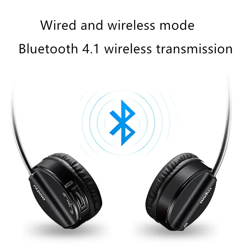 Оригинальная стереогарнитура Rapoo H6020 Bluetooth беспроводные наушники 4 1 гарнитура