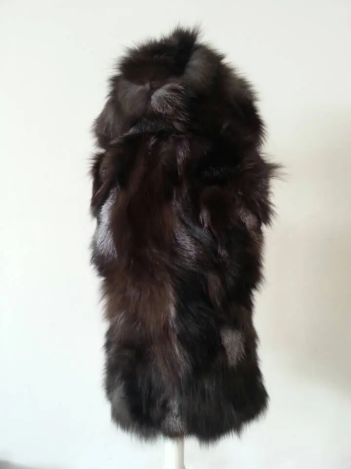 2019 Новинка Бесплатная доставка Мужские туфли из натуральной меха лисы Жилет со