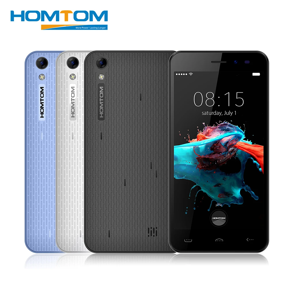 HOMTOM HT16 5 0 дюймов смартфон Android 6 MTK6580 4 ядра 1 ГБ + 8 приложение Wakeup Gesture gps Bluetooth