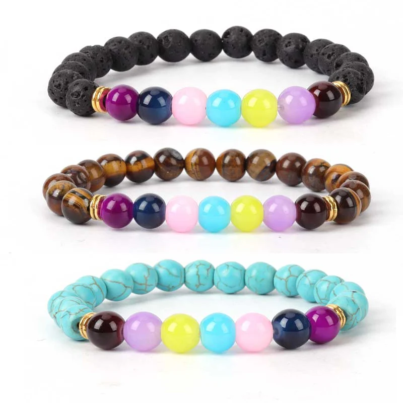 1 шт. женский браслет из натурального камня с бусинами | Украшения и аксессуары
