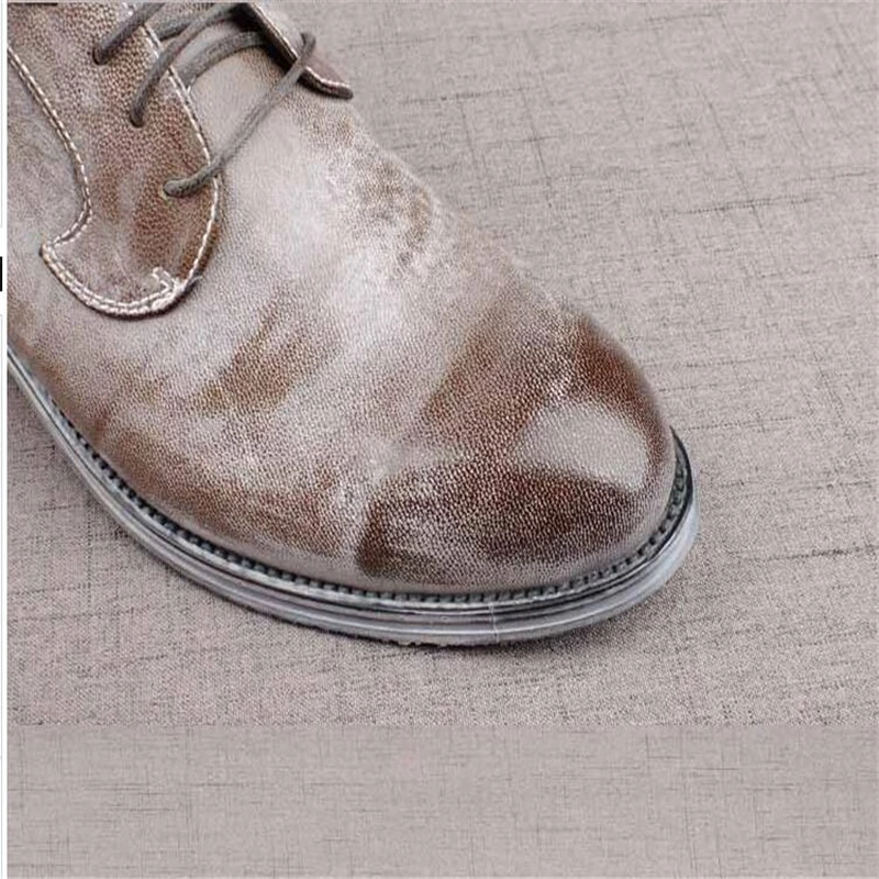 Весной и Осенью Коммерческие Квартиры Кожа Тенденции Моды Обувь Человек с Низким