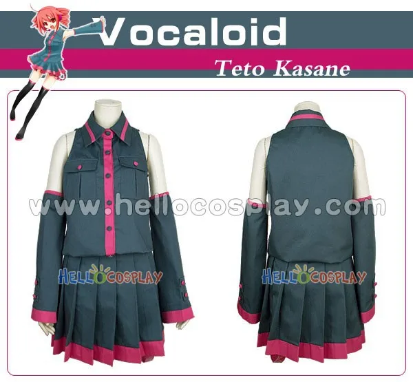 Карнавальный костюм Vocaloid Teto Kasane стандартный размер H008|teto kasane cosplay|cosplay costumekasane teto