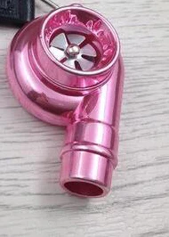 Pink Высокое качество металлический автомобильный брелок в виде турбокомпрессора для Opel Fiat Chevrolet Volvo Renault peugeot тормозной диск NOS бутылка турбо брелок - Название цвета: Pink