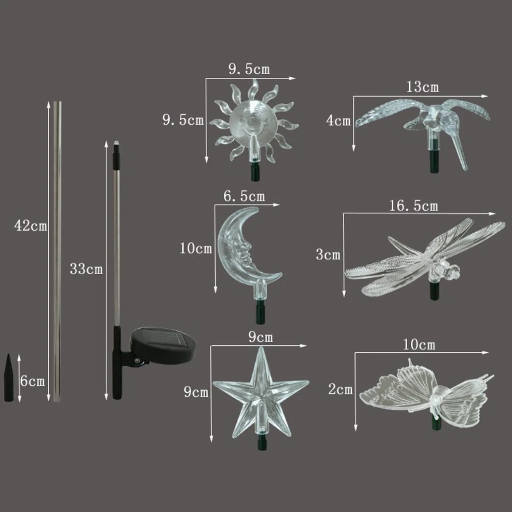 

Changing LED Outdoor Decorative Solar Stake Lights for Garden Backyard