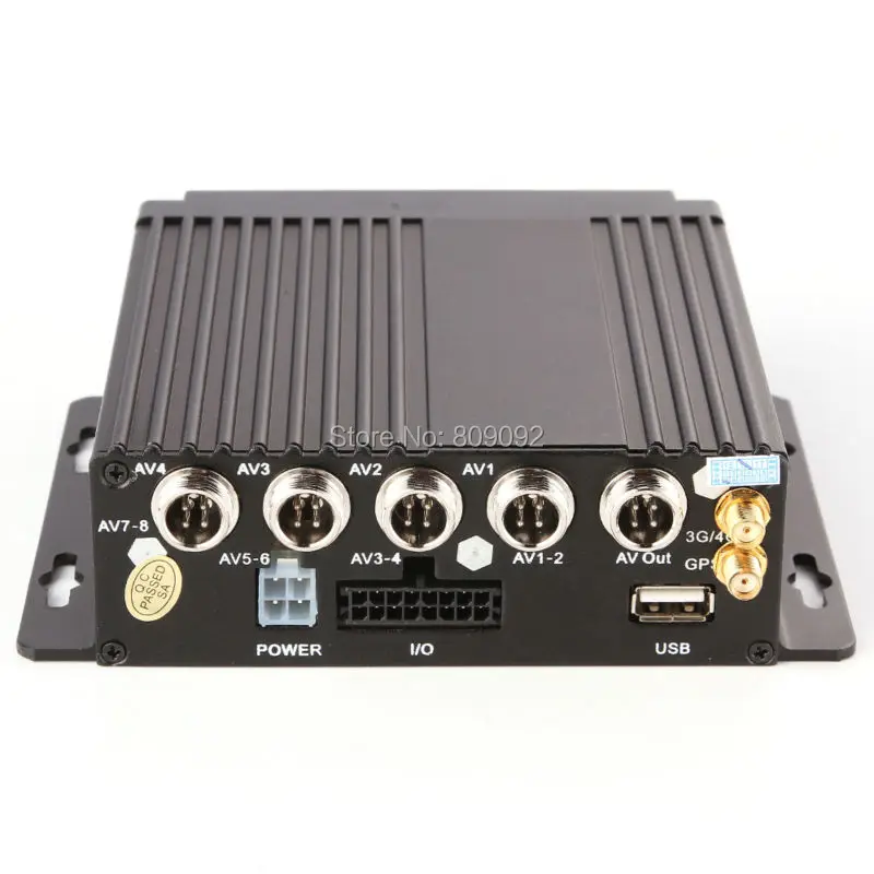 4CH автомобильный мобильный видеорегистратор 2 SD карты 3G/4G/Wifi GPS антенна AHD в