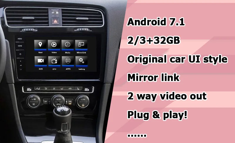 Android/carplay интерфейсная коробка для Volkswagen Golf mk7 MIB MQB Откройте для себя pro android gps навигация видео интерфейс коробка Lsailt