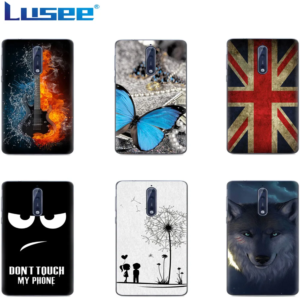 Lusee Лидер продаж мягкие силиконовые телефон Защитный чехол для Microsoft Nokia 9 ТПУ