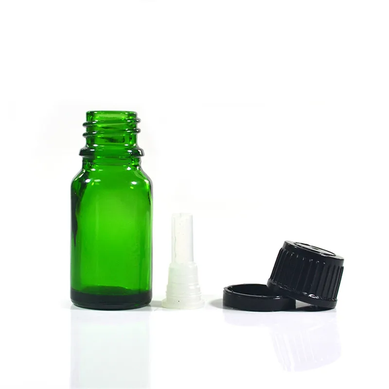 100pcs 10ml amber glass essential oil bottle with orifice reducer 1/3oz plug tamper evident cap dropper | Красота и здоровье