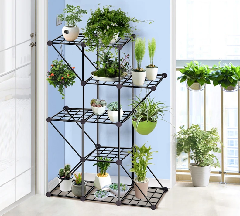 

european balcony and indoor flower pot holder garden small plant stand iron flower pergolas succulent plants stand shelf