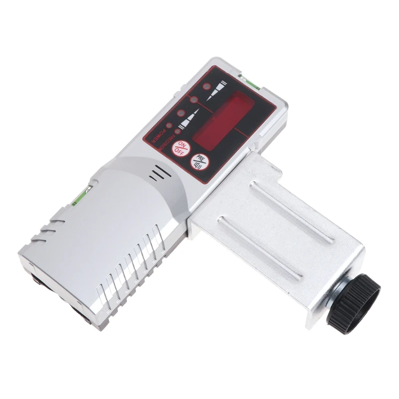 

Level Laser Detector Red Beam Light 635nm Cross Line Outdoor Receiver with Clamp