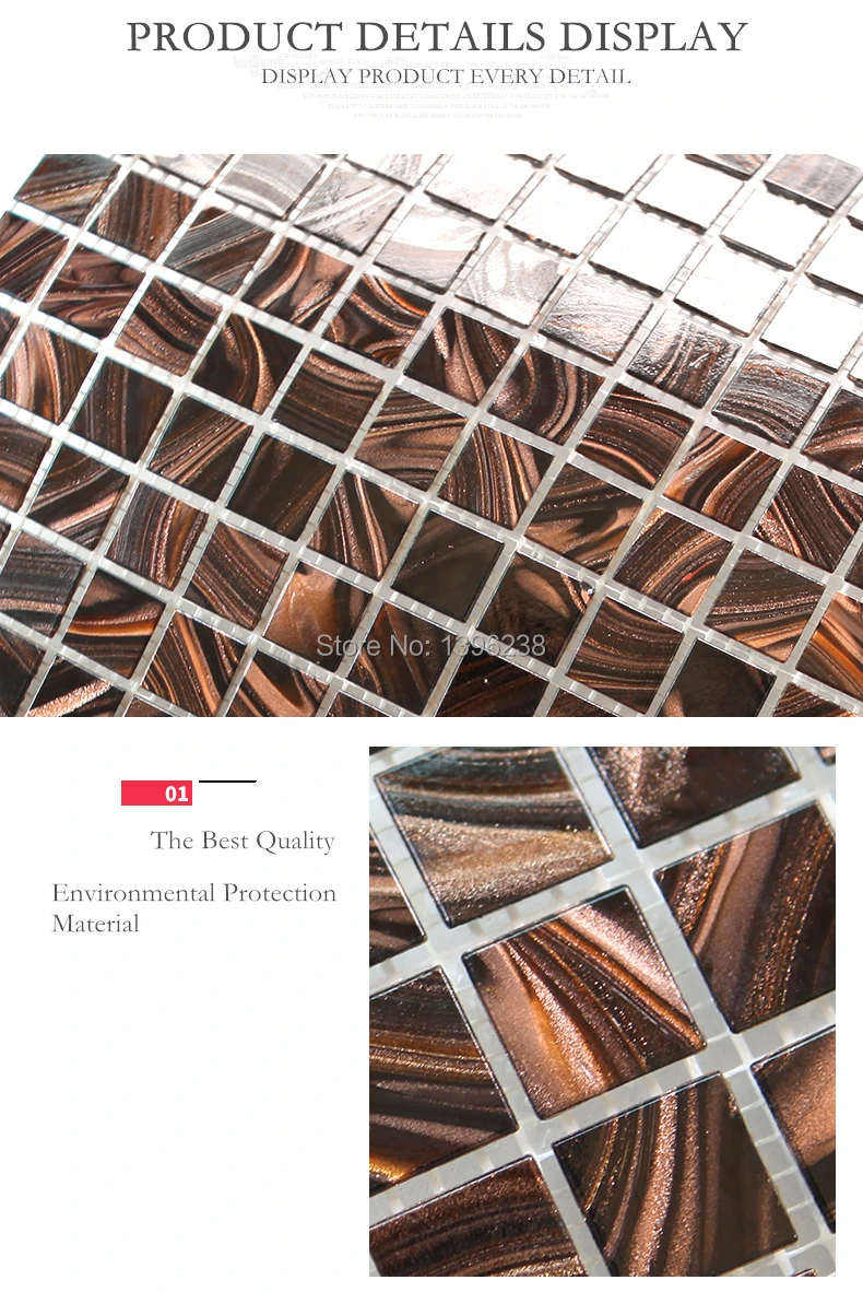 Стеклянная плитка для кухни с золотым узором мозаичная дома ванной душа