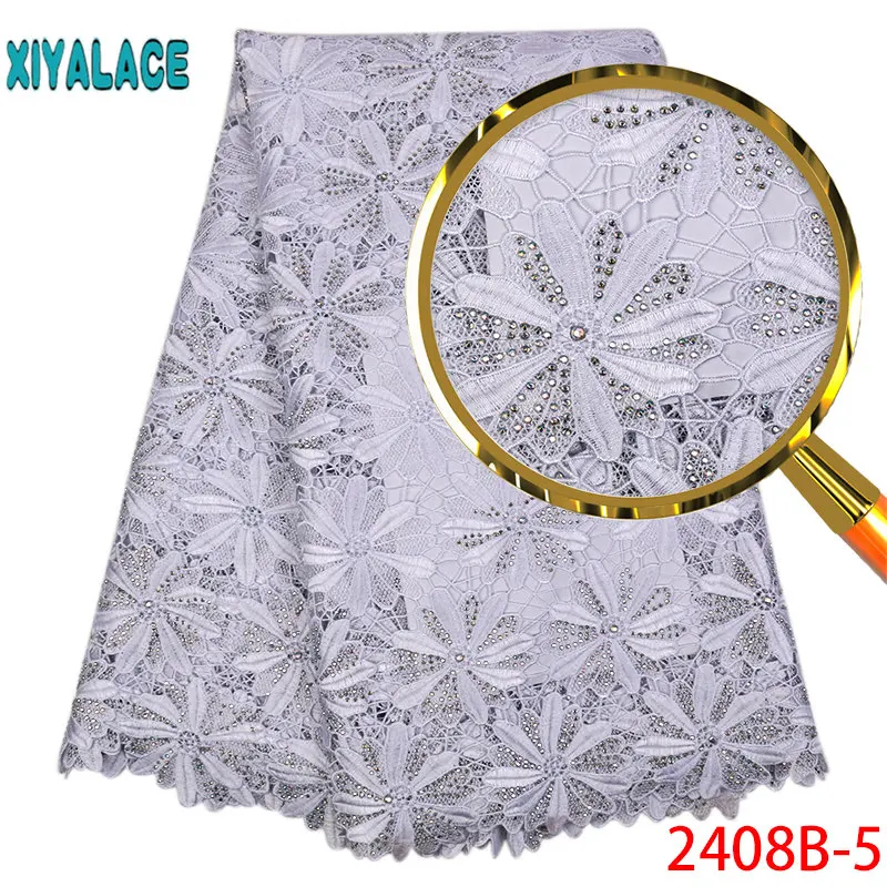 New Lace Fabric High Quality Guipure 2018 African Cord Fabbric With Stones For Nigeian Party PGC2408B | Дом и сад