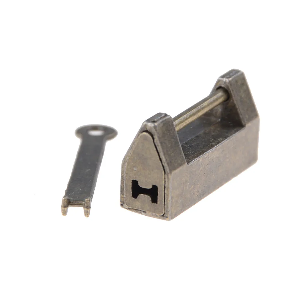 1 шт. винтажный старинный Железный Китайский Старый замок ретро латунный для