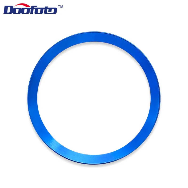 Start Ring Blue Doofoto аксессуар черные чехлы автомобильный старт стильная кнопка Зажигания для автомобиля серебряные кольца Чехол для Volkswagen Golf 6 7 Passat B5 B6 Polo Tiguan Caddy - Цвет: Start Ring Blue