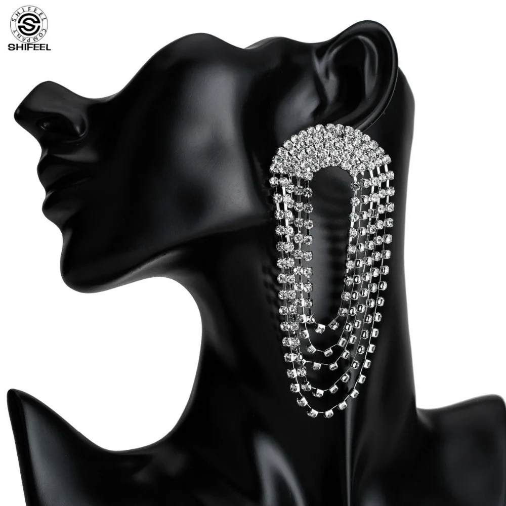 Новое поступление 2019 модные геометрические серьги подвески в западном стиле SHIFEEL