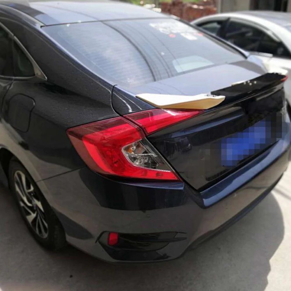 Для Honda Civic- спойлер Высокое качество ABS Материал заднее крыло автомобиля задний спойлер для Honda Civic 10th седан спойлер