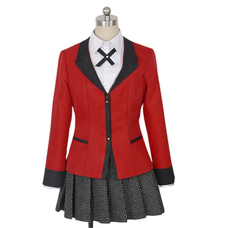 Аниме Kakegurui костюмы для косплея Jabami Yumeko одежда японская школьная форма Momota Ruri