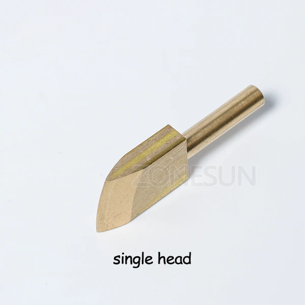 Single Head ZONESUN 10 шт. одна линия 1-8 мм кожаный край для герметизации DIY инструмент латунь паяльник край маркировки кожевенное ремесло инструмент embosser - Цвет: Single Head