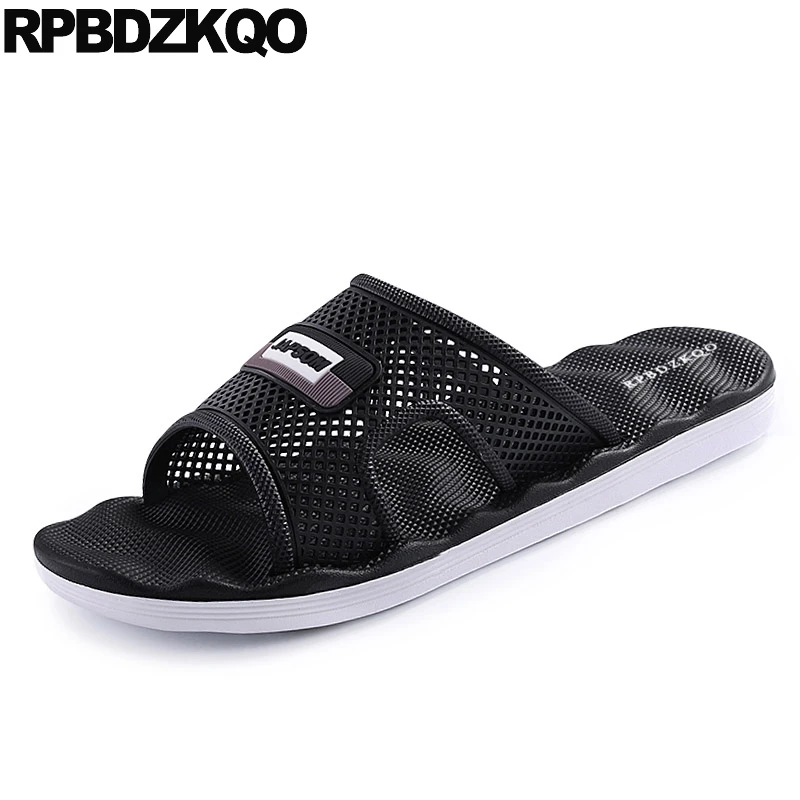 Черные босоножки без задника родной резиновый Размеры 46 повседневные мужские