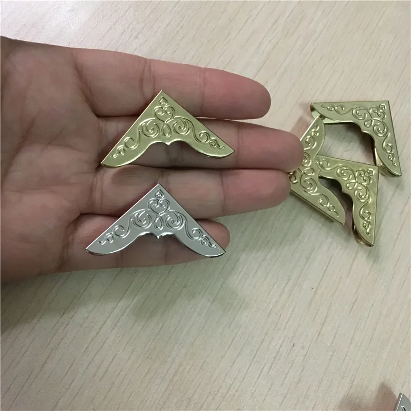 

1PC Silver Tone,Yellow Book Scrapbooking Album Menu Folder Corner Protectors,30mm