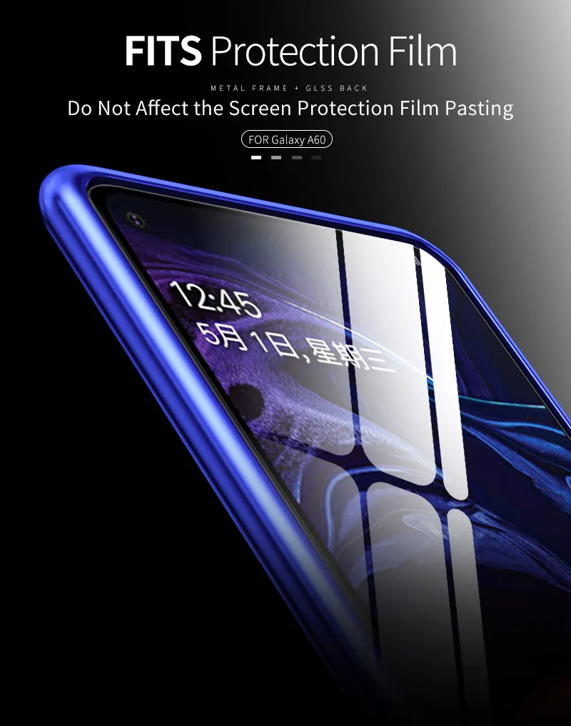 Роскошный металлический чехол с ручным винтом для samsung Galaxy A70 A60 A50 A40 A30 A20 A10, гибридный суперпрозрачный чехол из закаленного стекла