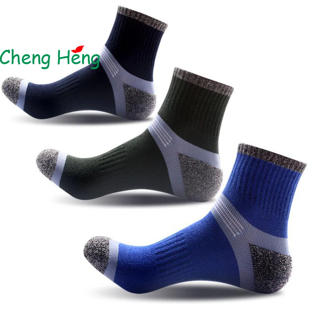 Новые горячие летние мужские хлопковые носки CHENGHENG 12 пар/упак. модные трубы с