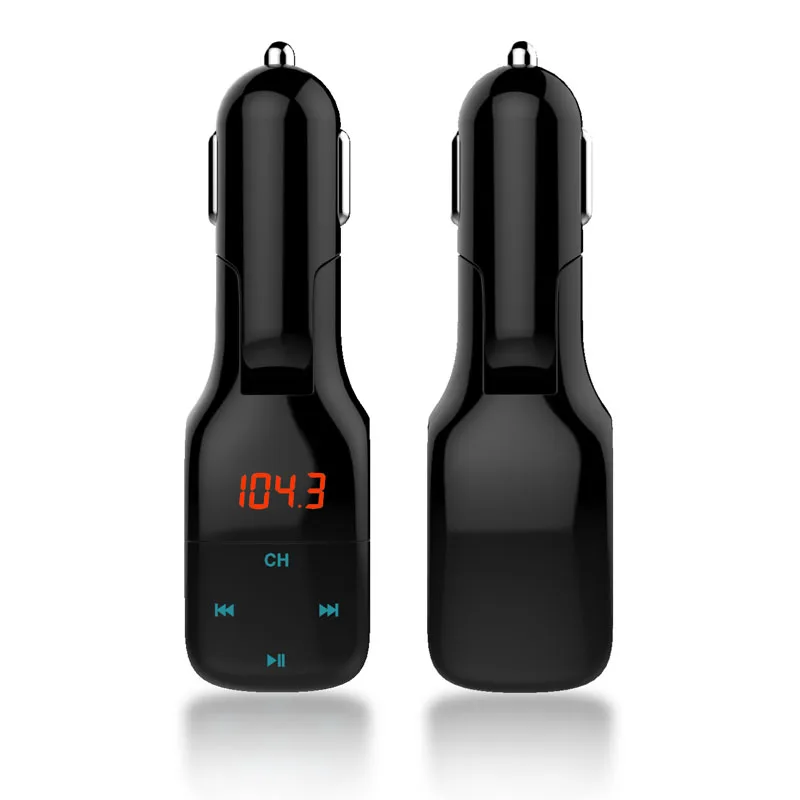 Jcotton Беспроводной 3.5 мм aux bluetooth dual usb адаптер в автомобильный fm трансмиттер Радио