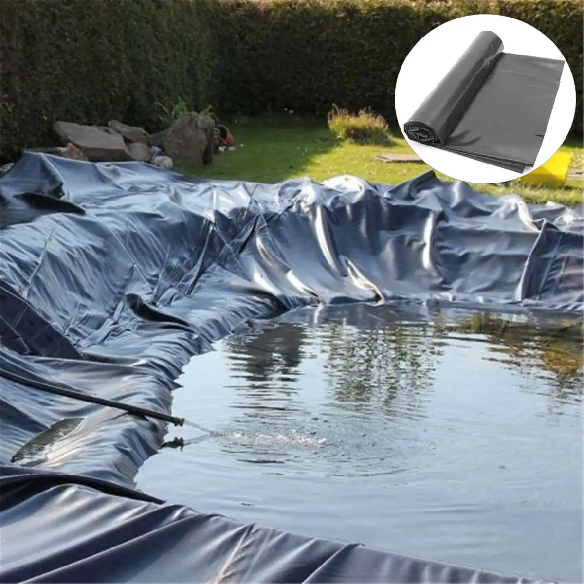 Большой HDPE лайнер для пруда, водостойкий мембранный Садовый пруд, ландшафтный бассейн, толстый лайнер 8x14 м/8x12 м/8x10 м/8x8 м/8x6 м/8x4 м