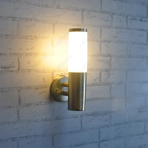 Уличные Настенные светодиодные бра водонепроницаемая лампа из нержавеющей