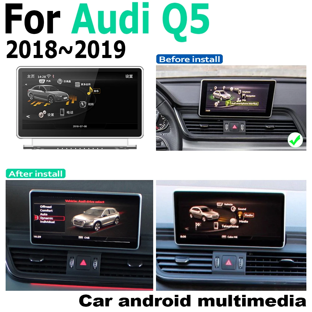Автомобильный Android экран для Audi Q5 FY~ MMI сенсорный дисплей gps-навигация, радио, стерео аудио головное устройство мультимедийный плеер