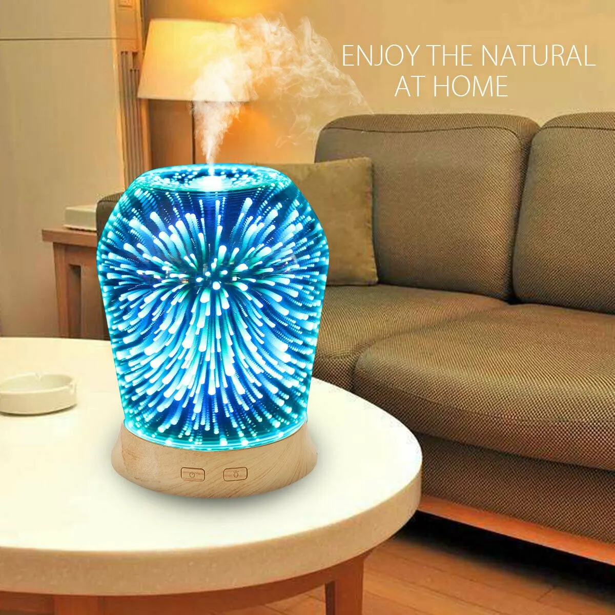 3D Led ультразвуковой ароматерапия эфирное масло диффузор очиститель воздуха