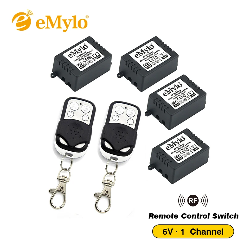 EMylo RF 5 в 6 умный выключатель беспроводной света с дистанционным управлением 433 мгц