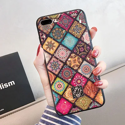 color GlamPhone чехол с геометрическим рисунком, сетчатый чехол для телефона для iphone 11 XS Max, чехол для iphone XR X 8 7 6S 6 Plus, роскошный блестящий чехол в стиле ретро - Цвет: color