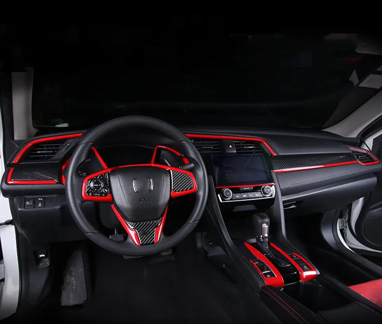 Автомобильный Стайлинг молдинги для Honda civic 10-2016 панель передач/Центральное