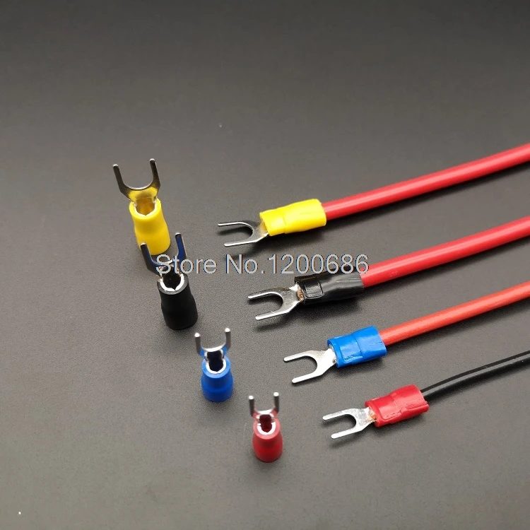 20CM18AWG SV 1.25 3.2 4.2 5.2 6.2 Ring Insulated Wire Connector Electrical Crimp Terminal Cable harness |