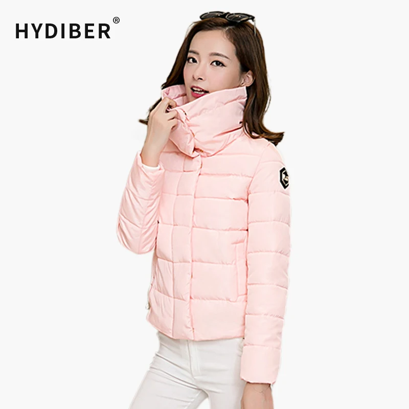 HYDIBER Новое поступление зимняя куртка с высоким воротником Женская Стеганая 2018