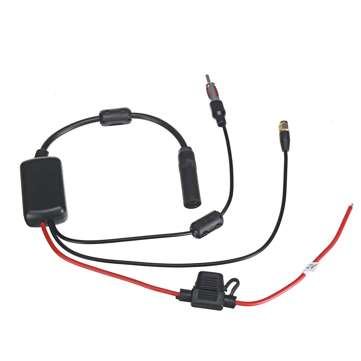 Car Universal DAB+/ FM Antenna Aerial Splitter Cable Digital Radio+ Amplifier