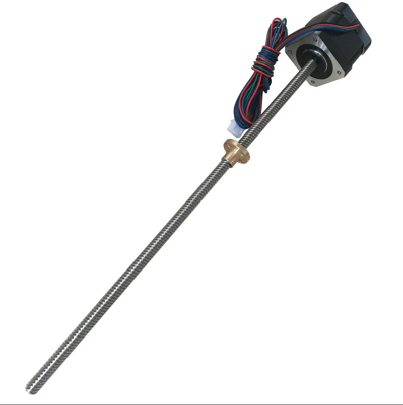 4-lead Nema 17 40 мм шаговый двигатель 42 17HS4401s 300 T8 винтовой стержень линейный Z-двигатель