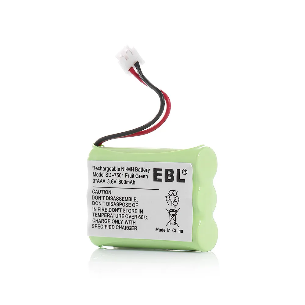EBL 800 мАч 3 6 в Ni-MH батарея для Vtech беспроводной телефон mi6896 mi6897 6822bat Motorola SD-7500 SD-7501