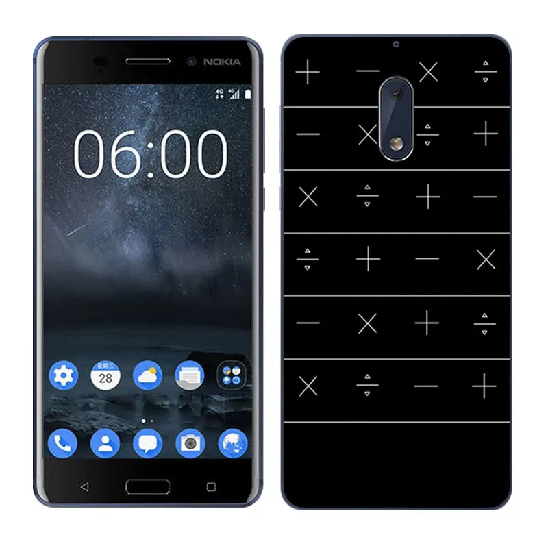 Чехол для Nokia 6 шесть мягких силиконовых чехлов из ТПУ чехол Blaze Painted Защитные